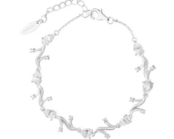 Bransoletka srebrna z cyrkoniami