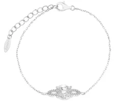 Bransoletka srebrna z cyrkoniami
