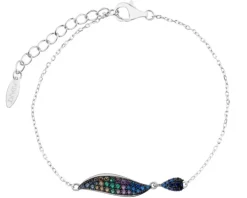 Bransoletka srebrna z cyrkoniami