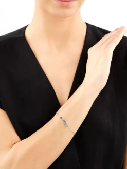 Bransoletka srebrna z cyrkoniami