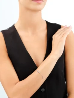 Bransoletka srebrna z cyrkoniami - Harry Potter, okulary, Warner Bros. Discovery