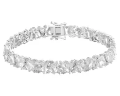 Bransoletka srebrna z cyrkoniami