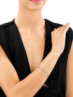 Bransoletka srebrna z emalią