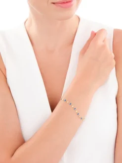 Bransoletka srebrna z emalią