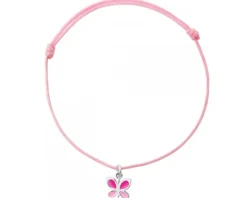 Bransoletka srebrna z emalią - motyl