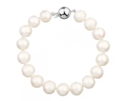 Bransoletka srebrna z perłami