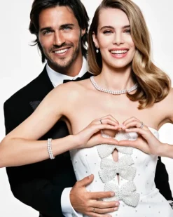 Bransoletka srebrna z perłami