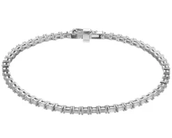 Bransoletka z białego złota z diamentami - 1,58 ct - próba 585