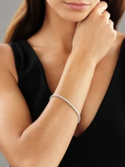 Bransoletka z białego złota z brylantami - 2,93 ct - próba 585