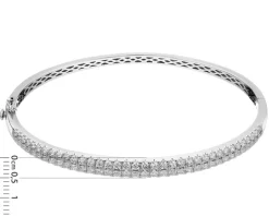 Bransoletka z białego złota z brylantami - 2,00 ct - próba 585