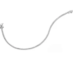 Bransoletka z białego złota z brylantami - 18 cm - 2,00 ct - próba 750