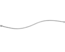 Bransoletka z białego złota z brylantami - 18 cm - 0,72 ct - próba 585