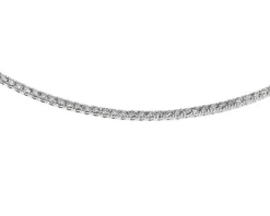 Bransoletka z białego złota z brylantami - 18 cm - 1,56 ct - próba 585