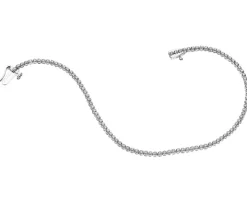 Bransoletka z białego złota z diamentami – 19 cm - 0,50 ct - próba 585