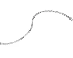 Bransoletka z białego złota z brylantami - 19 cm - 0,34 ct - próba 585