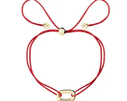 Bransoletka z cyrkoniami i elementami z żółtego złota