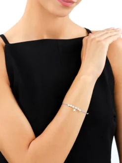 Bransoletka z elementami srebra i masą perłową - gwiazda