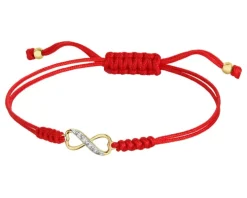 Bransoletka z elementami z żółtego złota - perły