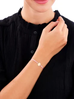 Bransoletka z elementami z żółtego złota - koło