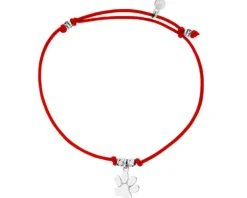 Bransoletka z elementami srebrna - łapka