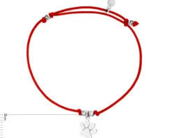 Bransoletka z elementami srebrna - łapka