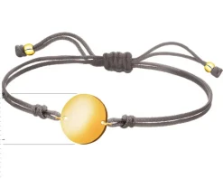 Bransoletka z elementami z żółtego złota - koło