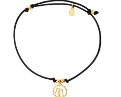 Bransoletka z elementami srebra - koty