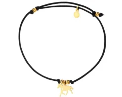 Bransoletka z elementami srebra - koń