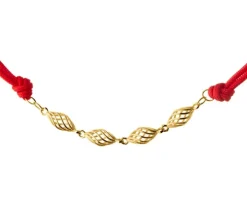 Bransoletka z elementami z żółtego złota