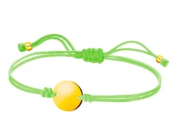 Bransoletka z elementami z żółtego złota - koło