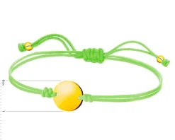 Bransoletka z elementami z żółtego złota - koło