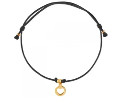 Bransoletka z elementami z żółtego złota - serce