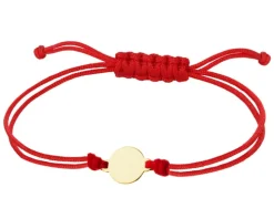 Bransoletka z elementem z żółtego złota - koło