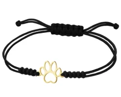 Bransoletka z elementem z żółtego złota - łapka