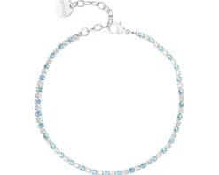 Bransoletka z mosiadzu rodowana z cyrkoniami