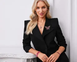 Bransoletka z mosiądzu pozłacana z agatami