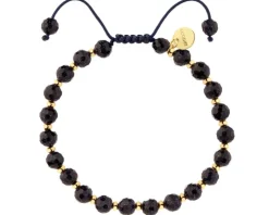 Bransoletka z mosiądzu pozłacana z kamieniami jubilerskimi - noc Kairu