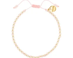 Bransoletka z mosiądzu pozłacana z kwarcami