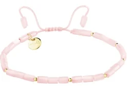 Bransoletka z mosiądzu pozłacana z masą perłową