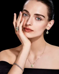 Bransoletka z żółtego złota z brylantami - 18 cm - 2,10 ct - próba 585