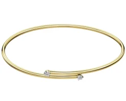 Bransoletka z żółtego złota z brylantami - 0,03 ct - próba 585