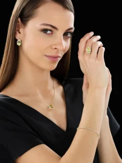 Bransoletka z żółtego złota z diamentami - 18 cm - 0,50 ct - próba 585