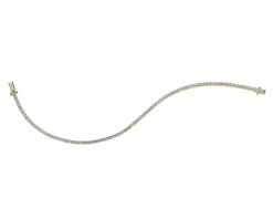 Bransoletka z żółtego złota z brylantami - 18 cm - 0,70 ct - próba 585