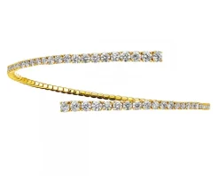 Bransoletka z żółtego złota z brylantami - 2,37 ct - próba 750