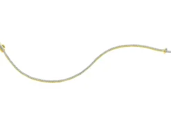 Bransoletka z żółtego złota z diamentami - mama, nieskończoność - 0,01 ct - próba 585