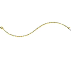 Bransoletka z żółtego złota z brylantami - 18 cm - 0,83 ct - próba 585