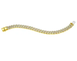 Bransoletka z żółtego złota z diamentami - 19 cm - 2,46 ct - próba 585
