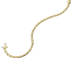 Bransoletka z żółtego złota z diamentami - 18 cm - 0,21 ct - próba 585