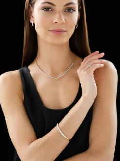 Bransoletka z żółtego złota z brylantami - 2,00 ct - próba 585