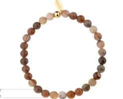 Bransoletka ze stali szlachetnej z drewnianymi elementami